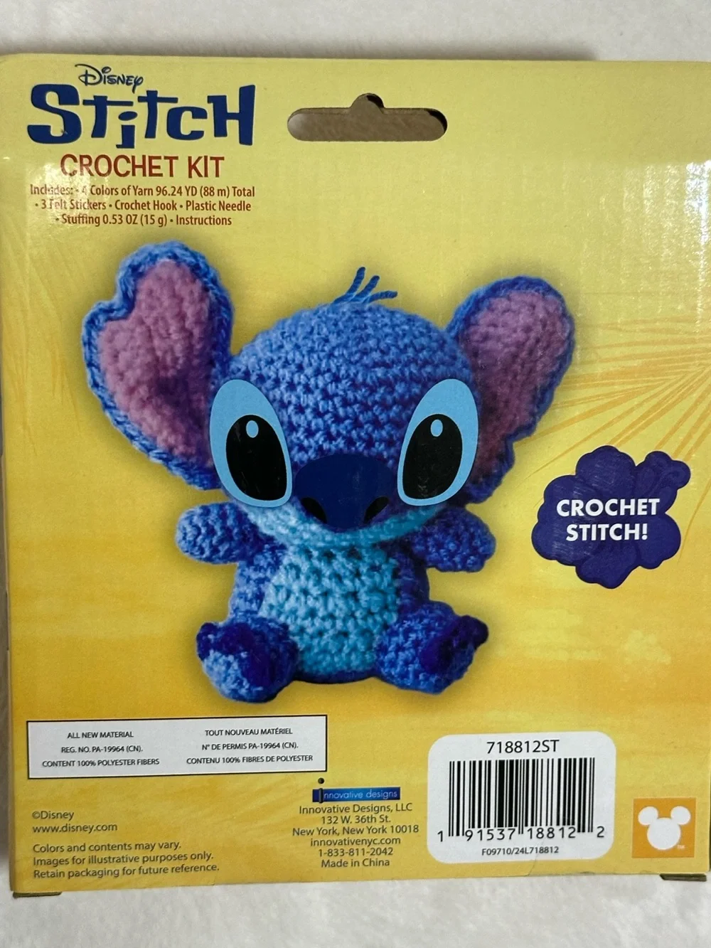 Disney Lilo and Stitch Crochet Kit Amigurumi Craft Set Beginners